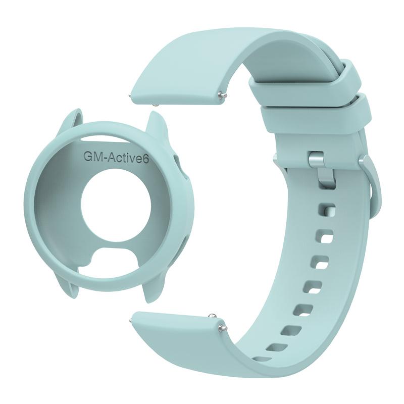 Silicone Case+20mm Strap For Garmin Active6