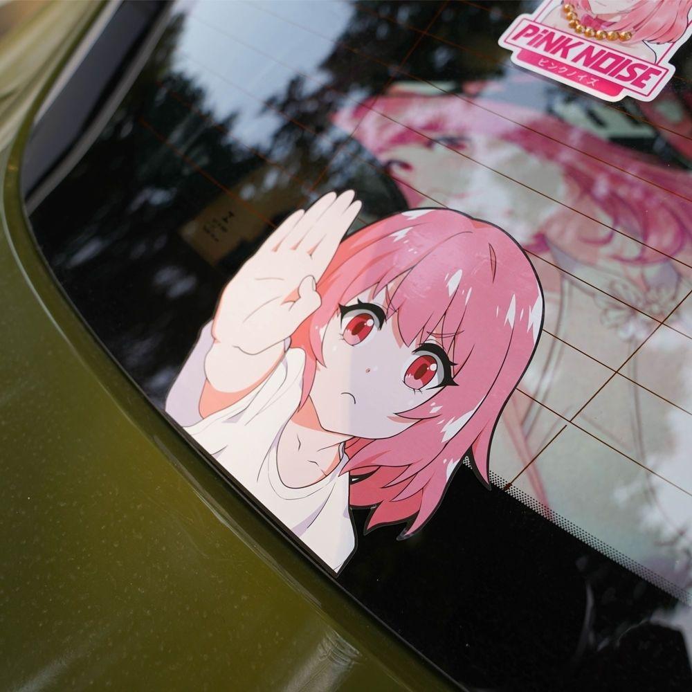 

10 см*10 см Pinknoise PNSG JDM Car LOGO в стиле аниме, модная розовая наклейка 10 * 10Cm one sticker