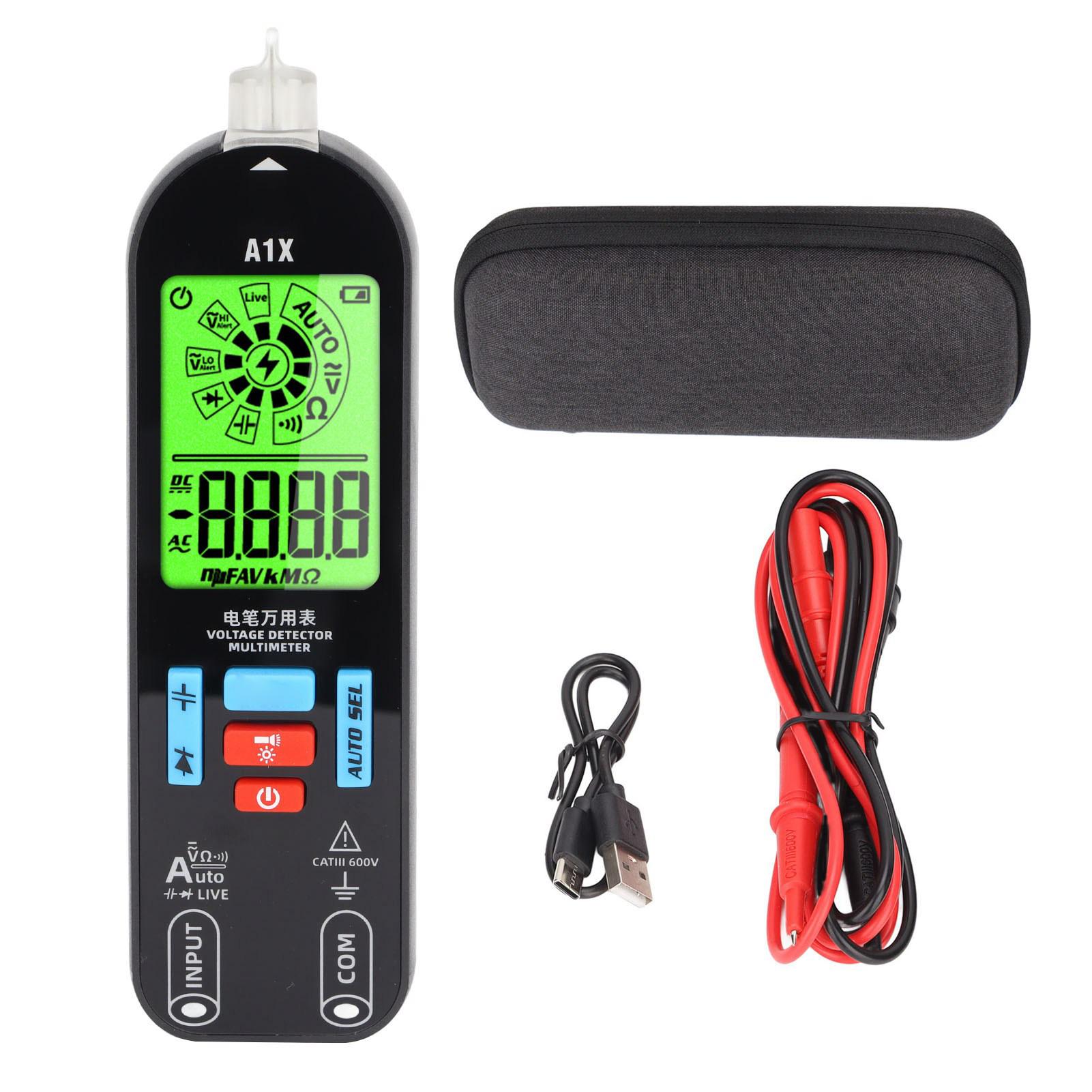 

Voltage Detector Multimeter Auto Range Rechargeable Pen Type Mini Digital Tester