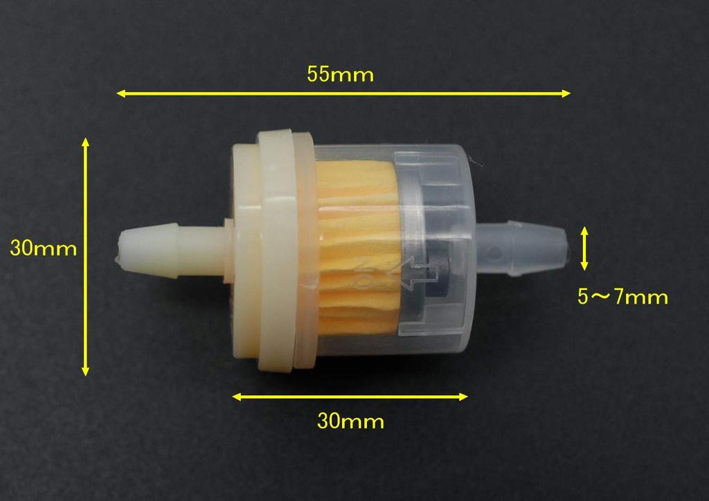 J-base Universal Fuel Filter, Set of 2, Fits Hose Inner Diameter 0.2 - 0.2