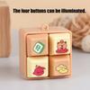 Mini 4x4cm ABS Plastic Fidgets Clickers Cats Design Stress Reliever For Focused And Anxiety Relief