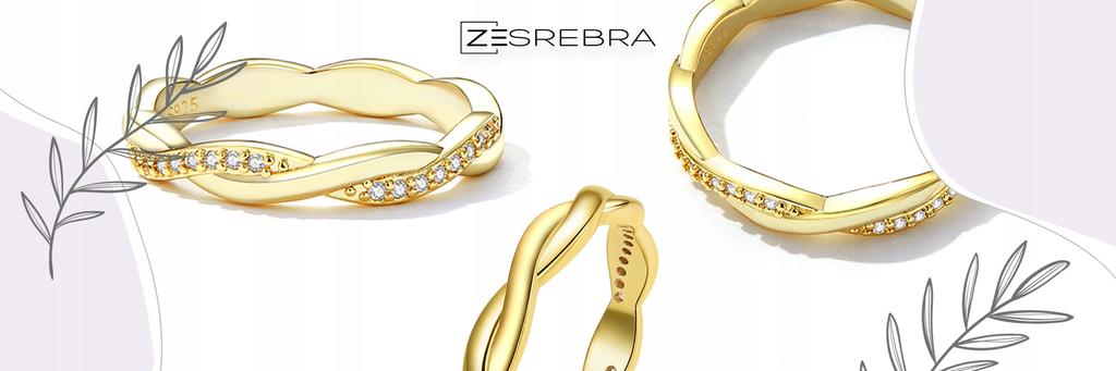 Interwoven Ring, S925, -Plated, Zircons