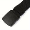 Men's and Women's Anti-Allergy Nylon Belt - Smooth Buckle for Casual, Formal, Outdoor and Daily Wear | Unisex Belt | Large Size Belt