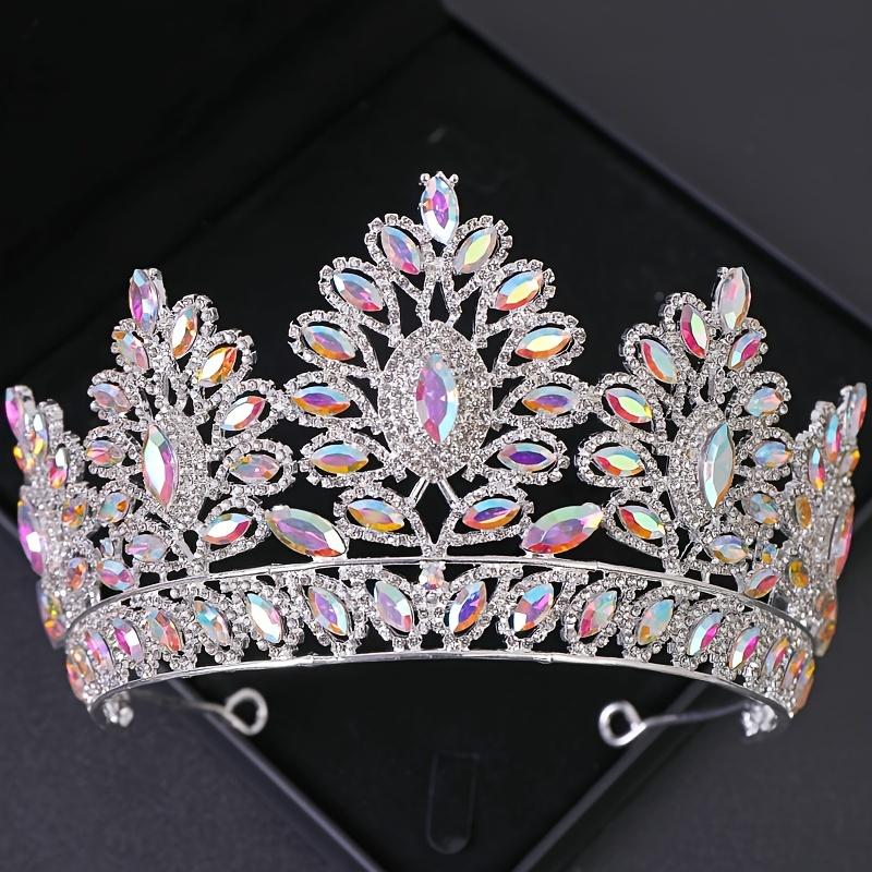 Luxury Crystal Wedding Crown Baroque Rhinestone Bride Tiara Headwear Queen Diadem Banquet Birthday Wedding Accessories
