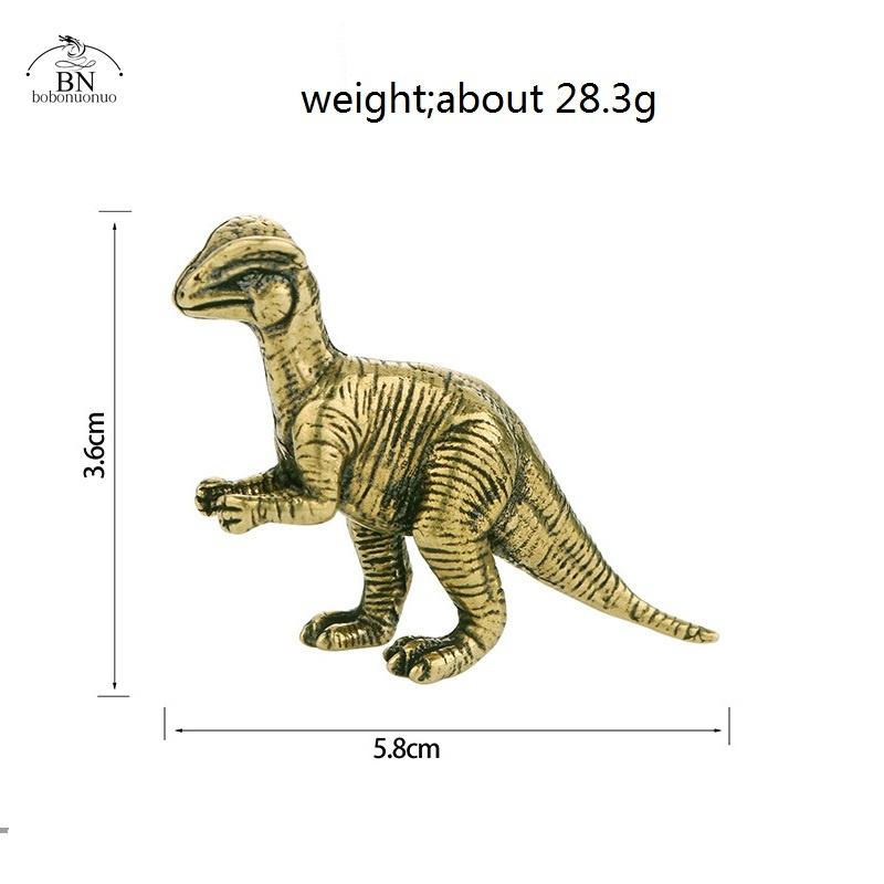 

Литая латунь Аллозавр динозавр Юрский динозавр семья Маленькая статуэтка Офисные настольные украшения Чайный питомец Ремесла Фигурки животных