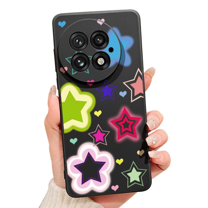 Case For OnePlus 15 13 13T 12 Blended Colorful Stars Pattern Shockproof Bumper Soft Silicone Cover For Oneplus Nord 5 13R 12R 11R 5G
