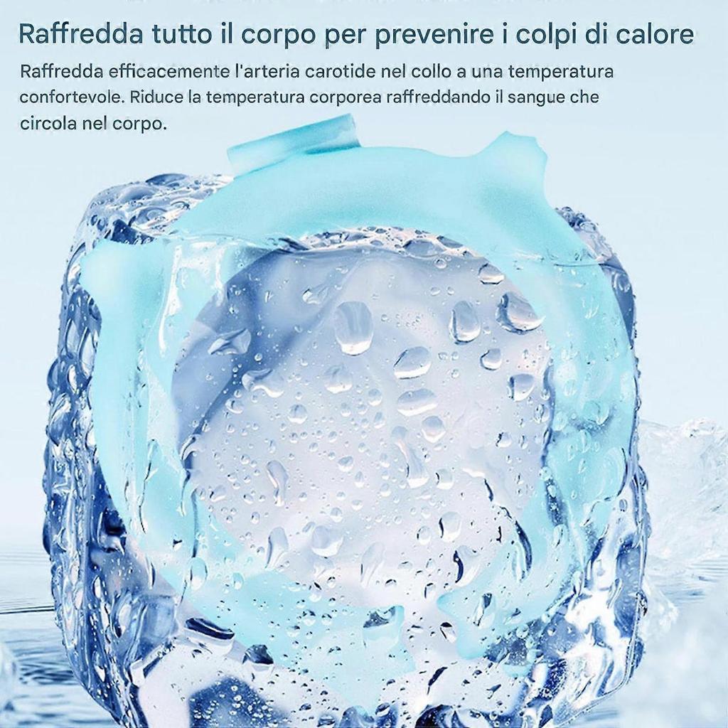 Cooling Neck Ring Reusable Cooling Neck Wrap Ice Scarf For Gym Hiking Beach Outdoor Blue less