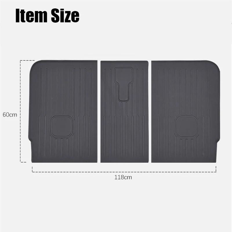 Rear Row Seats Back Protector Anti-Kick Pad Cover For Tesla Model Y 5-Seater XPE Dirtyproof  Seat Back Mats