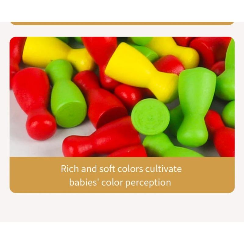 Kid Chain Triangle Chess Social Board Game Battle Chess Game Wooden Toy for Parent-Phild Interaction Family Party Logic Thinking
