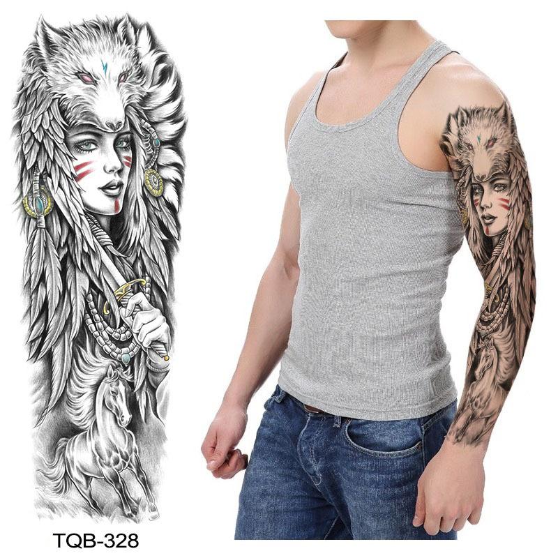 Emmy Full Arm Big Flower Arm Big Pattern Tattoo Sticker Set Water Transfer Disposable Tattoo