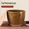 Traditional Ceramic Water Jar for Pickling, Rice Wine Fermentation, or Flour Storage