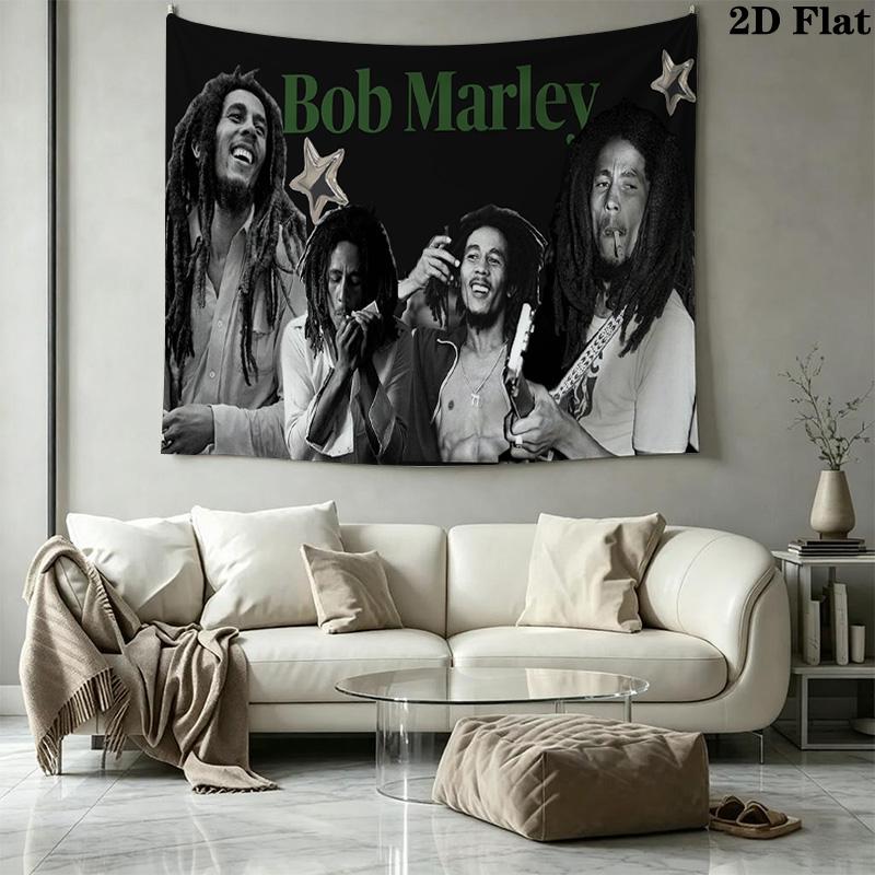 Bob Marley Wall Tapestry Aesthetic Wall Hanging Printed Fabric Blanket Decorative Tapestries for Bedroom Living Room Home Decor