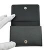 BALENCIAGA 551921 Compact wallet leather Every day Tri-fold wallet Dark gray leather Used