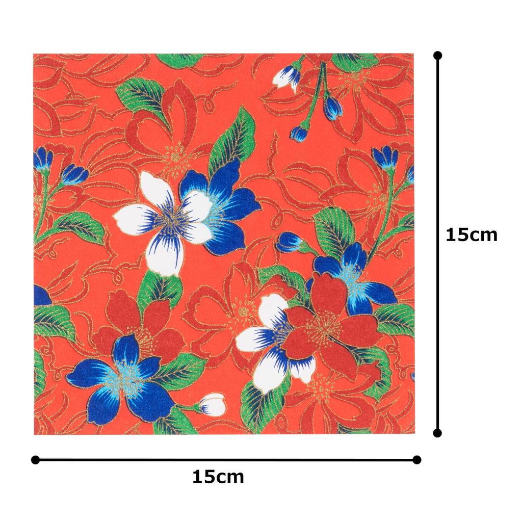 Kawasumi Washi Chiyogami Yuzen Washi 15 15 Set A Paper, 15x15cm, Patterns, Sheets,