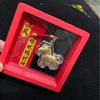 Gold-Plated Year of the Horse Keychain Pendant - Custom New Year Gift