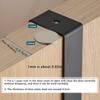 Rear Door Hook Bathroom Organizer Rack Arc-shaped Wall Hanging Hooks Rustproof Clothes Coat Racks Hat Towel Holder