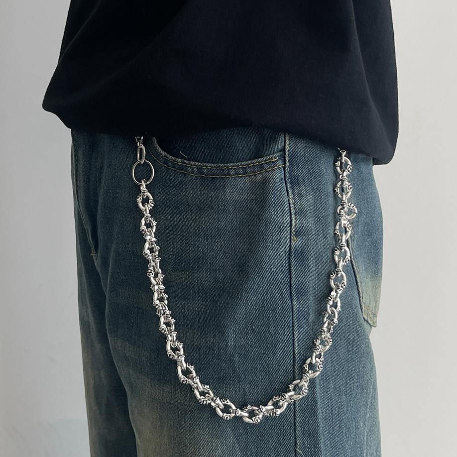 

Ingemark Hip Hop Street Skull Long Keychains Wallet Belt Chain for Men Punk Trousers Hipster Pant Jeans Chain Jewelry Accesories