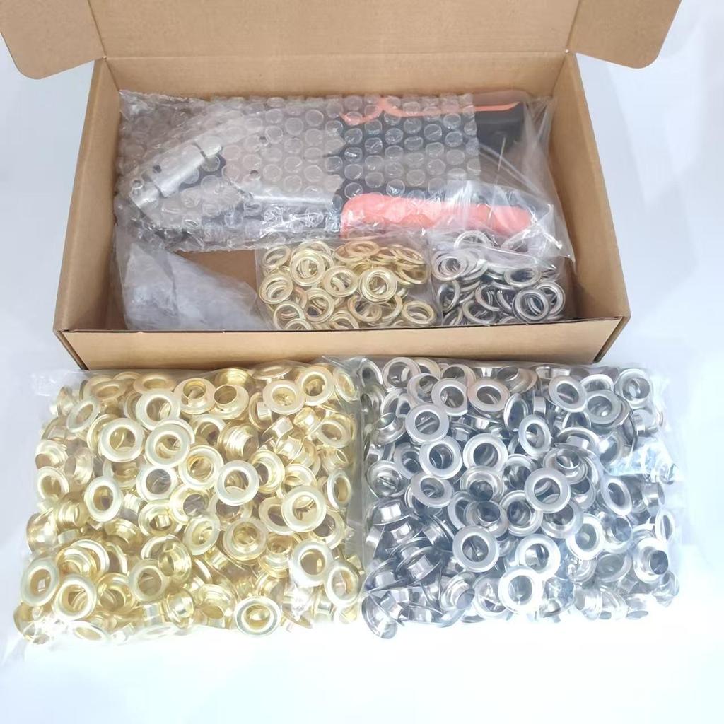 500 Sets of 10mm Metal Eyelets with Hand Press Pliers for Shoes and Tarps