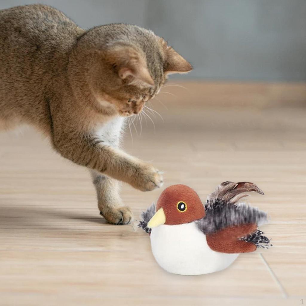 Flapping Bird Cat Activated 3 Modes Simulation for Bored Indoor Cats Electric Exercise Toy