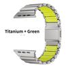 Titanium Fluoroelastomer Rubber Strap For Apple Watch Series 11 Band 46mm Magnetic Belt For Iwatch Ultra3 49mm 10 9 8 7 45mm 6 5 4 Se 44mm 42mm