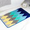 Double-Layer Plush Flocked Bath Mat Non-Slip Floor Rug Bedroom Entryway Bathroom Bohemian Style Washable