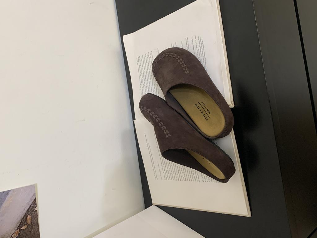 Retro Mori Thick-soled Bag Head Half Slippers Women's Outer Wear 2025 New Lazy One-pedal Shoes Muller Single Shoes