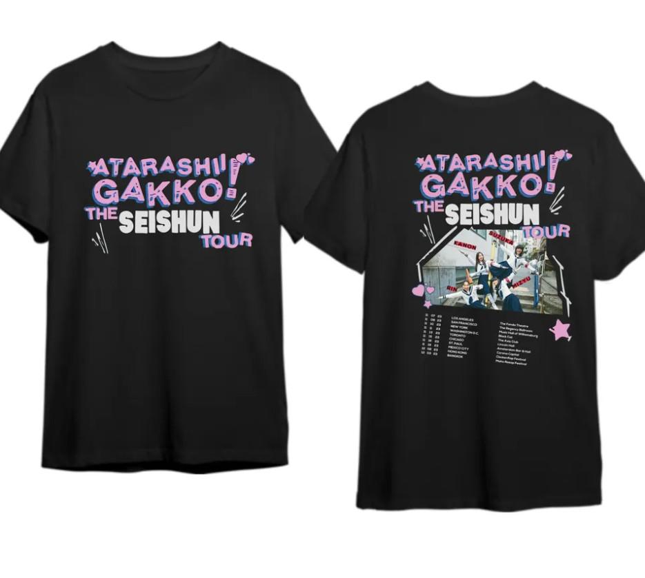 Atarashii Gakko 2023 The Seishun Tour Tee – Front & Back Design
