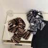 Soft Plush Scarf Windproof Cross Scarf Fashion Neck Wrap  Outdoor