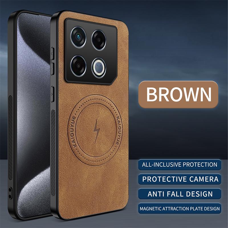 For Infinix GT 30 Pro Magnetic Protector Phone Case For Infinix GT 20 Pro Sheepskin Leather Back Cover Soft Lambskin Shockproof