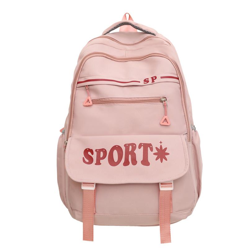 Schoolbag Backpack Premium Student School Bag Casual Versatile School Bag Korean Edition Large Capacity College Style Computer Bag Travel Bag