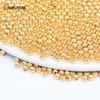 DIY Bracelet Necklace Making Accessories 14K Gold Plated Hollow Loose Spacer Beads for Jewelry Making Supplies Wholesale