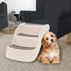 VidaXL Escalier Pliable 3 Marches pour Chien Crème 38x50x38 cm Échelle Voiture 152233