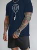 Unisex Short Sleeve Crew Neck Tee Virgin Mary Rosary Graphic Print Casual Lightweight T Shirt Religious Summer Daily Fashion Tops