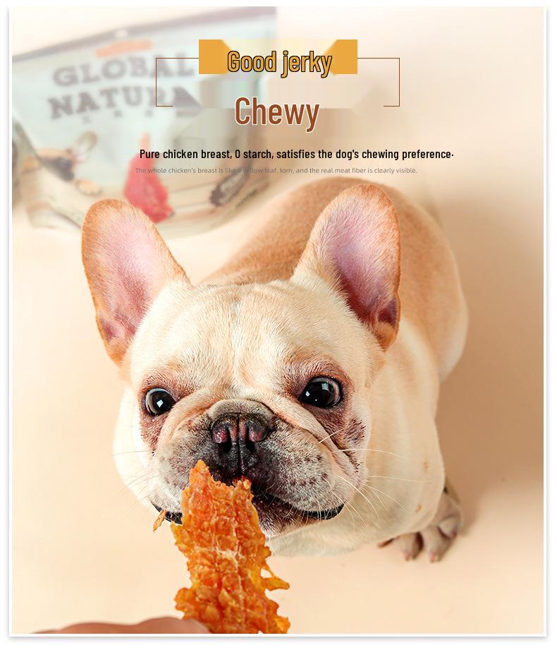 Myfoodie Chicken Jerky Dog Treats for Large & Small Breeds