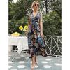 New Summer Print Sexy V-neck Sleeveless Dress