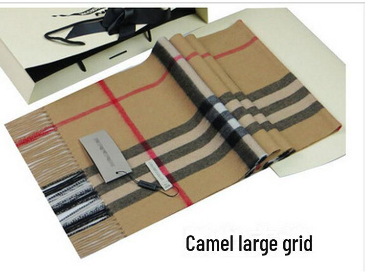 

Зимний мужской и женский толстый клетчатый шарф из искусственного кашемира 175*33cm