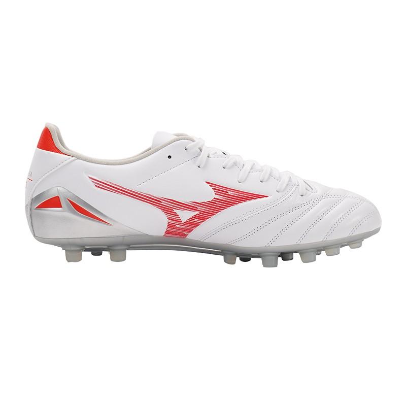 Mizuno Morelia Neo Round Toe Lace-Up AG Artificial Grass Synthetic Leather Kangaroo Football Shoes Unisex Football Shoes White P1GA243560