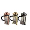Heat-Resistant French Press Coffee Maker with Stainless Steel Filter & Bamboo Tea Infuser