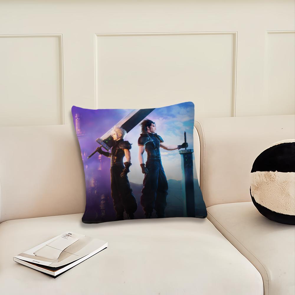 Game F-final F-fantasy VII Cushion Cover Pillow Cover Decoration Room Home Sofa Living Office Car Nordic Simplicity