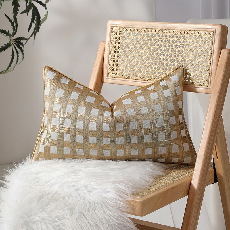 High-precision Light Luxury Sofa Decorative Lumbar Pillow, Living Room Sofa Cushion Cover, Modern Pillow