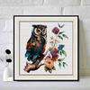 New Arrival 5D DIY Full Circle Diamond Painting "Petals and Owls" Embroidery Cross Stitch Home Decor Gift