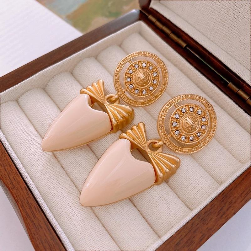 

Серьги-бант в форме сердца ретро-роскошные серьги золотой