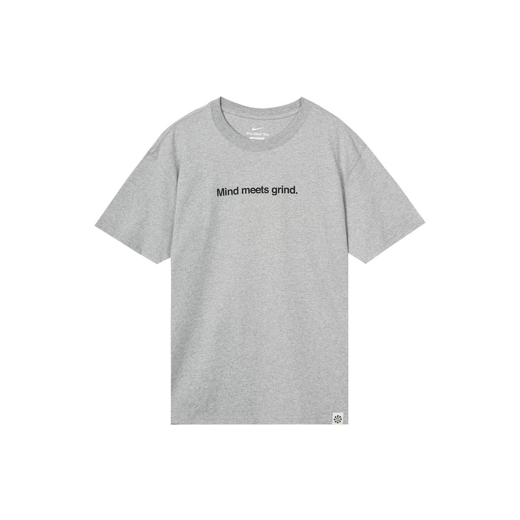 Nike Printed Loose-Fit Crew Neck Casual T-Shirt Men Tops Dark-Grey DQ1906-063