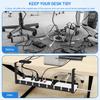 Under Table Storage Rack Cable Management Adjustable Versatile Metal Cable Management Tray No Punching Storage Accessories