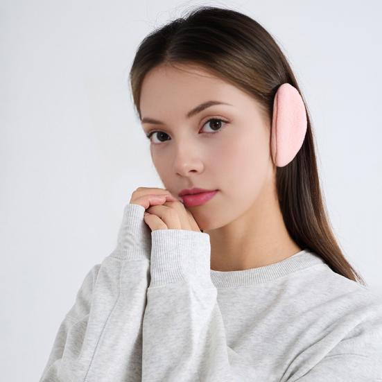 1 Pair Winter Earmuffs Warm Flannel Lightweight Design Earmuffs Fine Edge Earmuffs Portable Versatile Winter Accessory