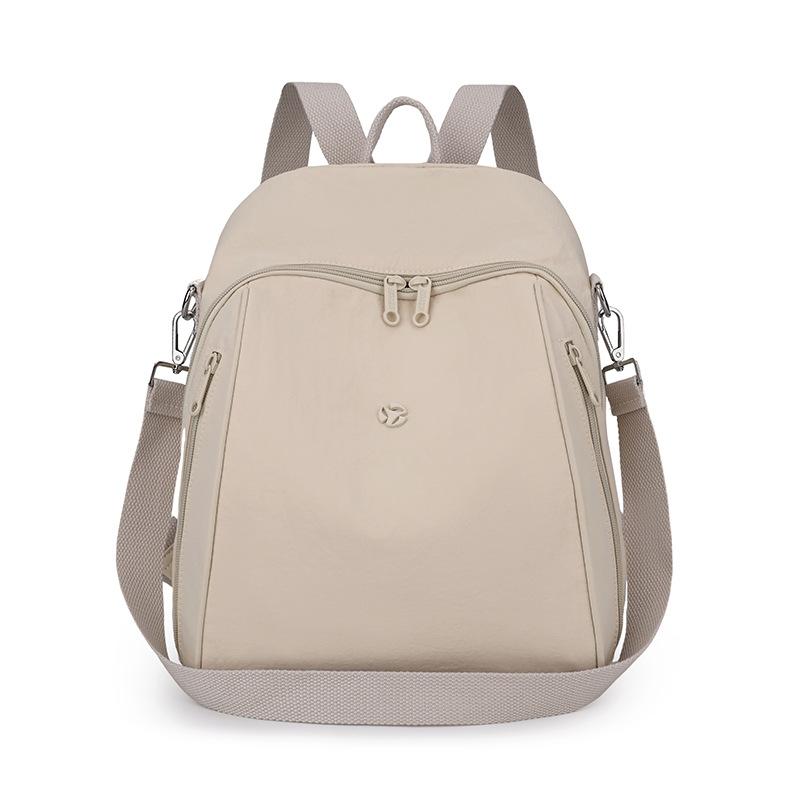 Einfarbiger Damenrucksack Große Kapazität Reiserucksack Leichte Nylontasche