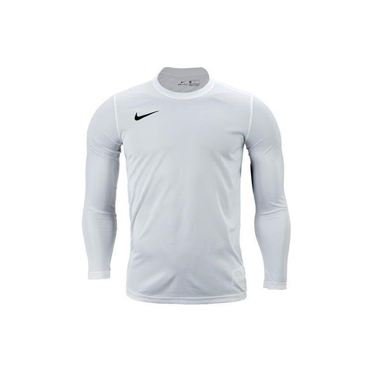 

Nike Slim Fit Crew Neck Logo Long Sleeve T-Shirt Men Tops White BV6706-100 L