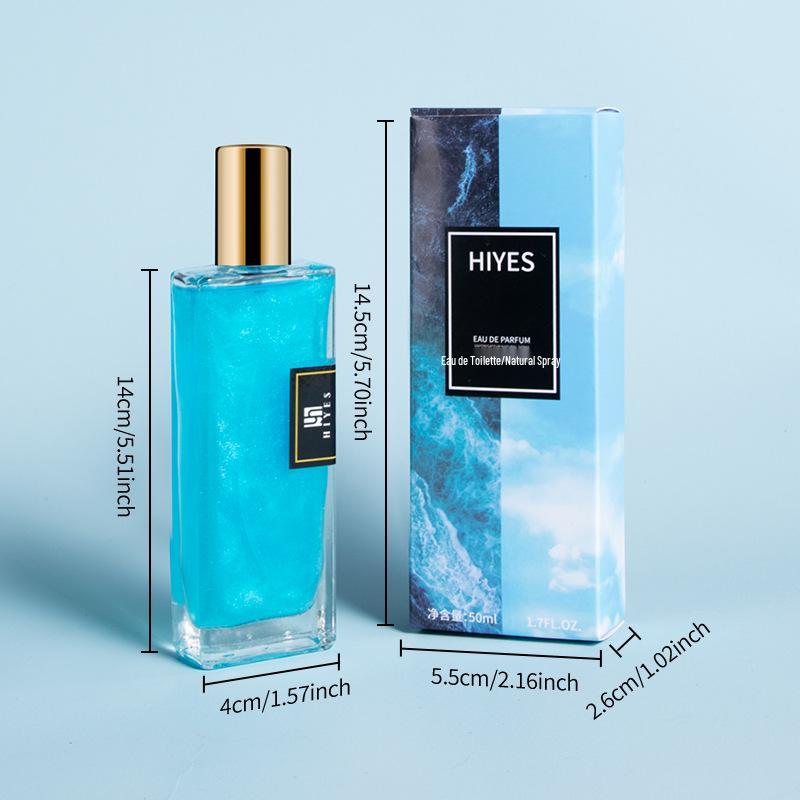 Douyin Popular Long-Lasting Women's Perfume with Light, Lingering Scent and Gold Quicksand Effect