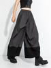 2025 Women's High-Waist Elastic Spliced Skirt Pants - Slimming Niche Design, Mid-Length, Nine-Point for Autumn/Winter Collection