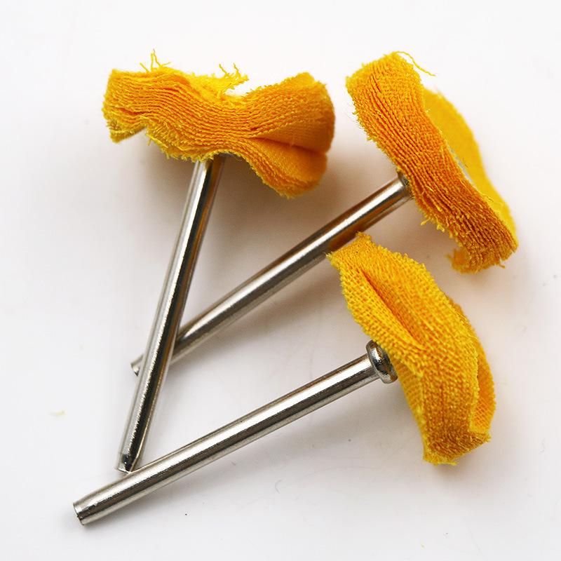 3x25mm Polishing Cloth Wheel with Handle for Metal & Jewelry